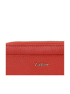 Lavor 1-5985 Μικρό Δερμάτινο Γυναικείο Πορτοφόλι με RFID Τερακότα