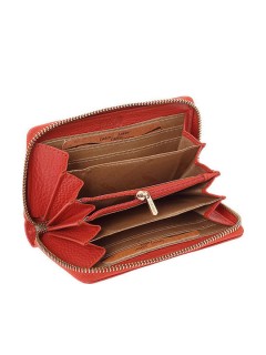 Lavor 1-5985 Μικρό Δερμάτινο Γυναικείο Πορτοφόλι με RFID Τερακότα