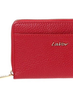 Lavor 1-5985 Μικρό Δερμάτινο Γυναικείο Πορτοφόλι με RFID Κόκκινο