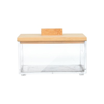 ΚΟΥΤΙ ΑΠΟΘΗΚΕΥΣΗΣ & ΟΡΓΑΝΩΣΗΣ BAMBOO ΤΕΤΡΑΓΩΝΟ 9x9x6cm ΜΕ ΚΑΠΑΚΙ