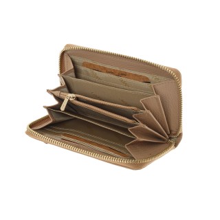 Lavor 1-5985 Μικρό Δερμάτινο Γυναικείο Πορτοφόλι με RFID Nude