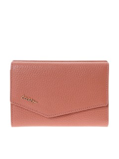 Lavor 1-6000 Μικρό Δερμάτινο Γυναικείο Πορτοφόλι με RFID Ροζ