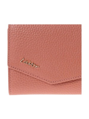 Lavor 1-6000 Μικρό Δερμάτινο Γυναικείο Πορτοφόλι με RFID Ροζ