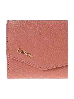 Lavor 1-6000 Μικρό Δερμάτινο Γυναικείο Πορτοφόλι με RFID Ροζ