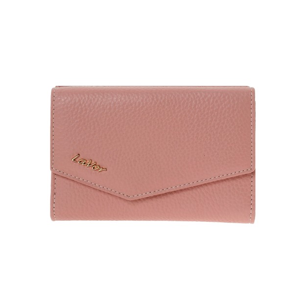 Lavor 1-6000 Μικρό Δερμάτινο Γυναικείο Πορτοφόλι με RFID Pink
