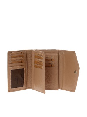 Lavor 1-6000 Μικρό Δερμάτινο Γυναικείο Πορτοφόλι με RFID Nude