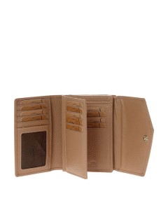 Lavor 1-6000 Μικρό Δερμάτινο Γυναικείο Πορτοφόλι με RFID Nude