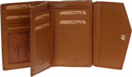 Lavor 1-6000 Μικρό Δερμάτινο Γυναικείο Πορτοφόλι με RFID Ταμπά