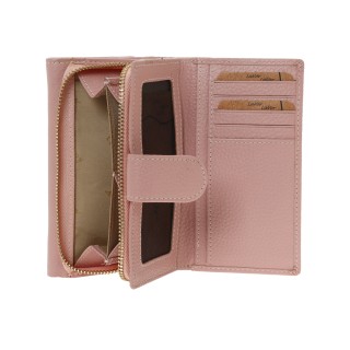 Lavor 1-6019 Μεγάλο Δερμάτινο Γυναικείο Πορτοφόλι με RFID Pink