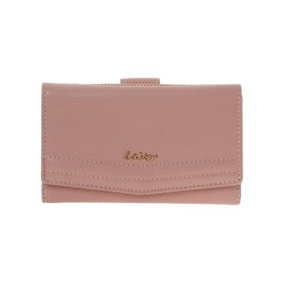 Lavor 1-6019 Μεγάλο Δερμάτινο Γυναικείο Πορτοφόλι με RFID Pink