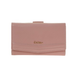 Lavor 1-6019 Μεγάλο Δερμάτινο Γυναικείο Πορτοφόλι με RFID Pink