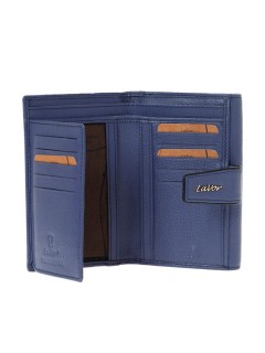 Lavor Μικρό Δερμάτινο Γυναικείο Πορτοφόλι με RFID Μπλε 1-6038