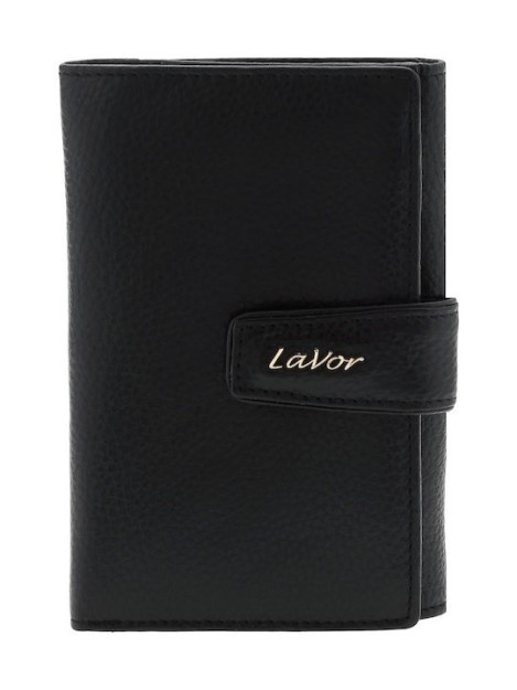 Lavor 1-6038 Μεγάλο Δερμάτινο Γυναικείο Πορτοφόλι με RFID Μαύρο