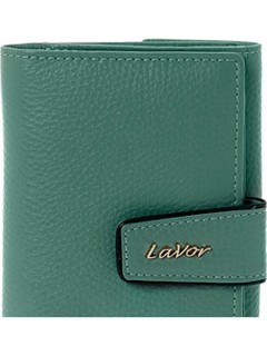 Lavor 1-6038 Μεγάλο Δερμάτινο Γυναικείο Πορτοφόλι με RFID Μέντα