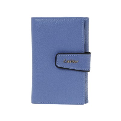 Lavor 1-6038 Μεγάλο Δερμάτινο Γυναικείο Πορτοφόλι με RFID Γαλάζιο