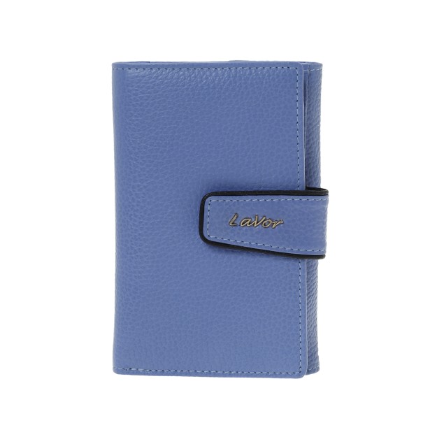 Lavor 1-6038 Μεγάλο Δερμάτινο Γυναικείο Πορτοφόλι με RFID Γαλάζιο