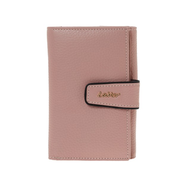 Lavor 1-6038 Μεγάλο Δερμάτινο Γυναικείο Πορτοφόλι με RFID Pink