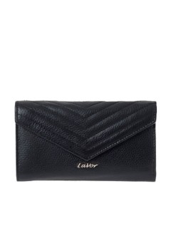 Lavor 1-6072 Μεγάλο Δερμάτινο Γυναικείο Πορτοφόλι με RFID Μαύρο