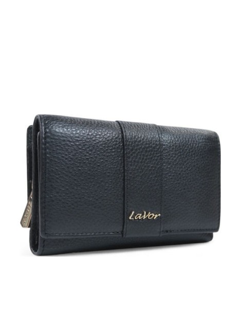 Lavor 1-6073 Δερμάτινο Γυναικείο Πορτοφόλι με RFID Μαύρο