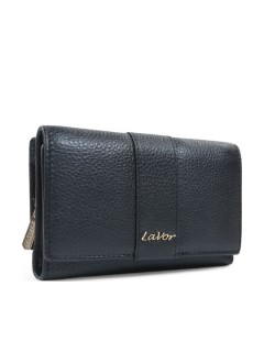 Lavor 1-6073 Δερμάτινο Γυναικείο Πορτοφόλι με RFID Μαύρο