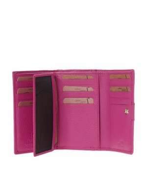 Lavor 1-6073 Δερμάτινο Γυναικείο Πορτοφόλι με RFID Ρόδι