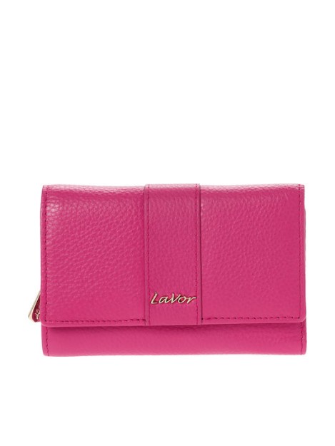 Lavor 1-6073 Δερμάτινο Γυναικείο Πορτοφόλι με RFID Ρόδι