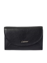 Lavor 1-6074 Μικρό Δερμάτινο Γυναικείο Πορτοφόλι με RFID Μαύρο