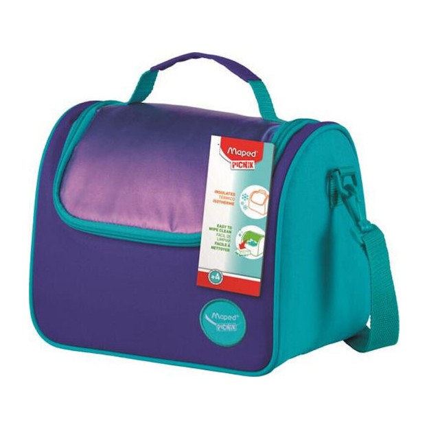 Maped Picnik Σχολική Ισοθερμική Θήκη Φαγητού Τιρκουάζ Ιριδίζον 17x25x21cm