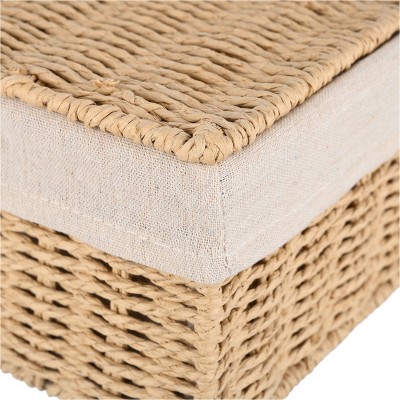 ESTIA ΚΟΥΤΙ ΑΠΟΘΗΚΕΥΣΗΣ & ΟΡΓΑΝΩΣΗΣ BOTANICA 32x24x12cm ΜΕ ΕΣΩΤΕΡΙΚΗ ΕΠΕΝΔΥΣΗ & ΚΑΠΑΚΙ