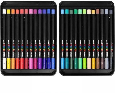 Posca Κηρομπογιές Pastels Bright & Intense Colors 24 Pcs 402022