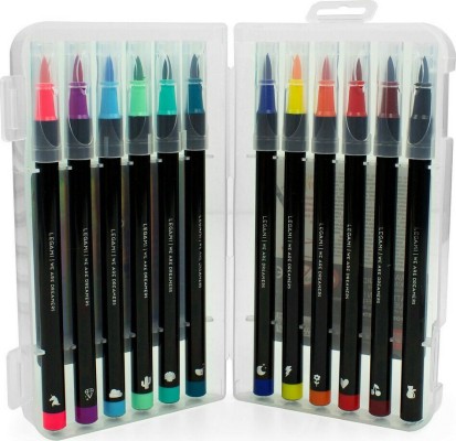 Legami Milano Μαρκαδόροι Σχεδίου Πολύχρωμοι 12τμχ BUMA0001