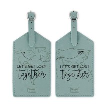 Legami Milano Σετ 2 Ετικέτες Βαλίτσας ''Let's Get Lost Together''