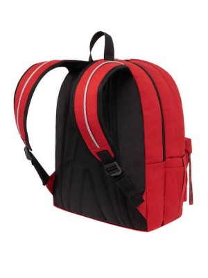 Polo Original Double Scarf Σχολική Τσάντα Πλάτης Γυμνασίου - Λυκείου Κόκκινη 9-01-235-3101