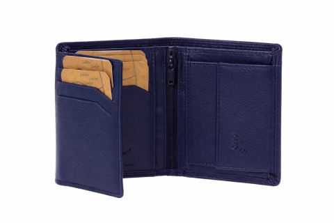 Lavor 1-3770 Δερμάτινο Ανδρικό Πορτοφόλι με RFID Σκούρο Μπλε