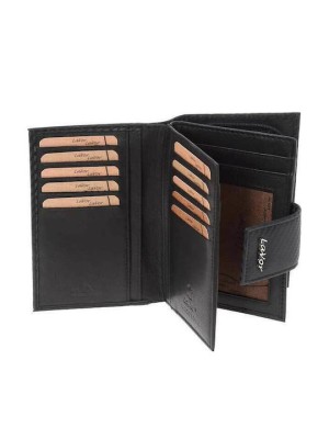 Lavor 1-6118 Μεγάλο Δερμάτινο Γυναικείο Πορτοφόλι με RFID Μαύρο