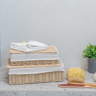 ESTIA ΚΟΥΤΙ ΑΠΟΘΗΚΕΥΣΗΣ & ΟΡΓΑΝΩΣΗΣ BOTANICA 36x27x13cm ΜΕ ΕΣΩΤΕΡΙΚΗ ΕΠΕΝΔΥΣΗ & ΚΑΠΑΚΙ