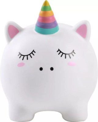 I-Total Παιδικός Κουμπαράς Πλαστικός Λευκός 18x15x16cm XL2498