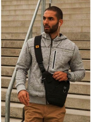 CAT Ανδρική Τσάντα Στήθους σε Μαύρο χρώμα 84060-478