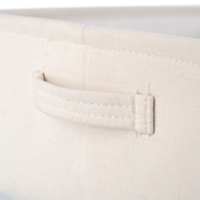 ESTIA ΚΟΥΤΙ ΑΠΟΘΗΚΕΥΣΗΣ & ΟΡΓΑΝΩΣΗΣ IVORY 26x16.5x11.5cm ME ΧΕΡΟΥΛΙΑ