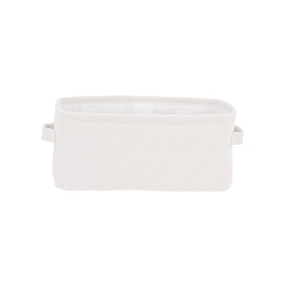 ESTIA ΚΟΥΤΙ ΑΠΟΘΗΚΕΥΣΗΣ & ΟΡΓΑΝΩΣΗΣ IVORY 36x28x12.5cm ME ΧΕΡΟΥΛΙΑ