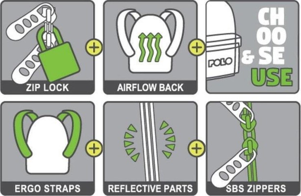 Polo Mini Σχολική Τσάντα Πλάτης Νηπιαγωγείου Μπλε 9-01-067-5000