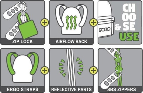 Polo Mini Σχολική Τσάντα Πλάτης Νηπιαγωγείου Μπλε 9-01-067-5000