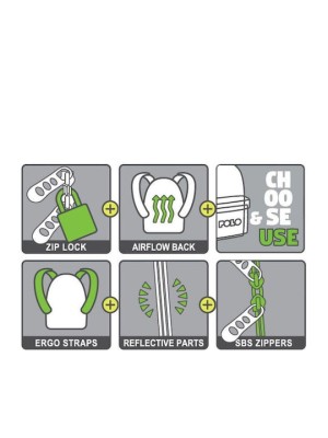 Polo Original Scarf Σχολική Τσάντα Πλάτης Γυμνασίου - Λυκείου Μπλε 9-01-135-5000