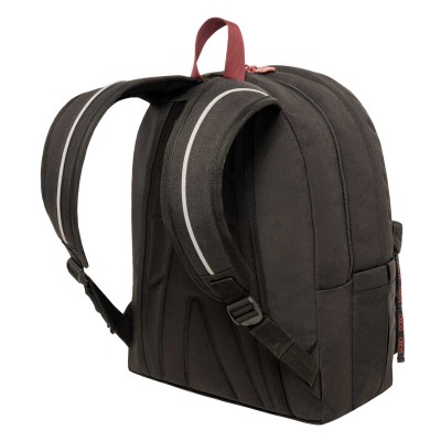 Polo Original Double Scarf Σχολική Τσάντα Πλάτης Γυμνασίου - Λυκείου Μαύρη/Κόκκινη 9-01-235-2033