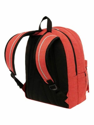 Polo Original Double Scarf Σχολική Τσάντα Πλάτης Γυμνασίου - Λυκείου Κοραλί 9-01-235-3600