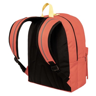 Polo Original Double Scarf Σχολική Τσάντα Πλάτης Γυμνασίου - Λυκείου Κοραλί/Κίτρινο 9-01-235-3671