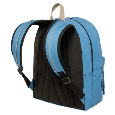 Polo Original Double Scarf Σχολική Τσάντα Πλάτης Γυμνασίου - Λυκείου Γαλάζιο/Κίτρινο 9-01-235-5523