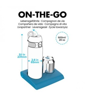 Ion8 Μπουκάλι Θερμός Μπλε 600ml I8SS600ANAVY