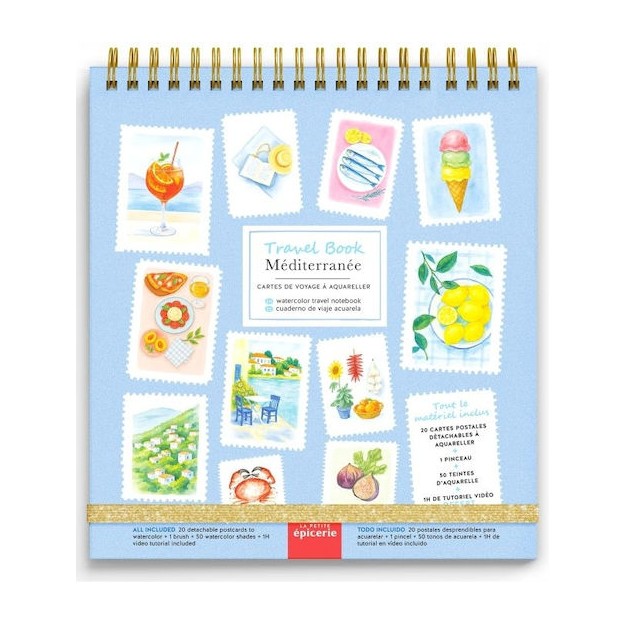 La Petite Epicerie Σετ Ζωγραφικής Ακουαρέλα Mediterranee