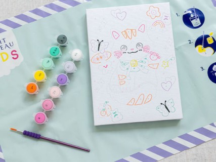 La Petite Épicerie ''Pink Cat'' Σετ Ζωγραφικής 25x18cm